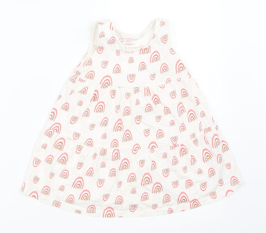 Primark Girls Ivory   Trapeze & Swing  Size 18-24 Months