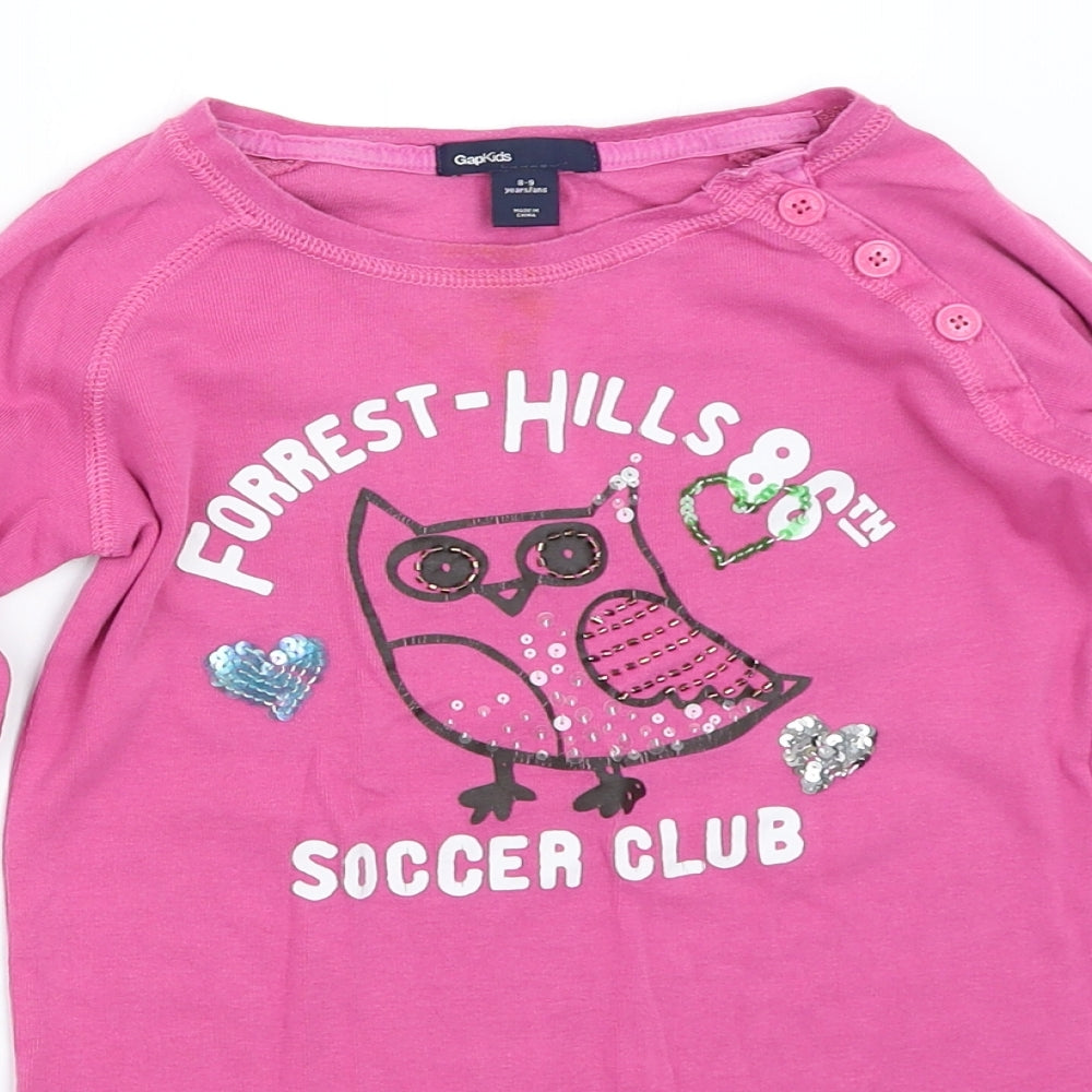Gap Girls Purple   Basic T-Shirt Size 8-9 Years