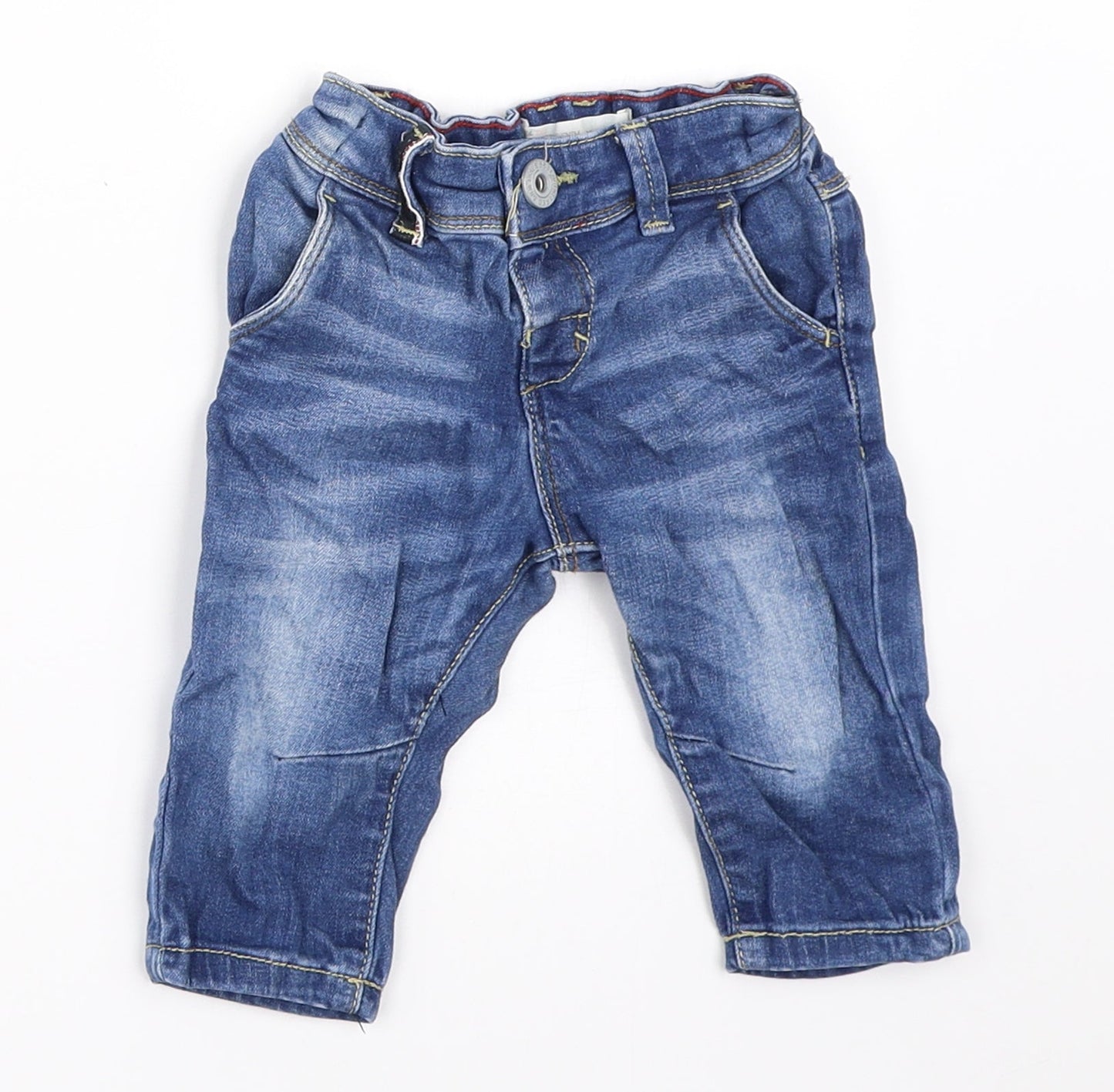 Matalan Boys Blue  Denim Capri Jeans Size 3-6 Months