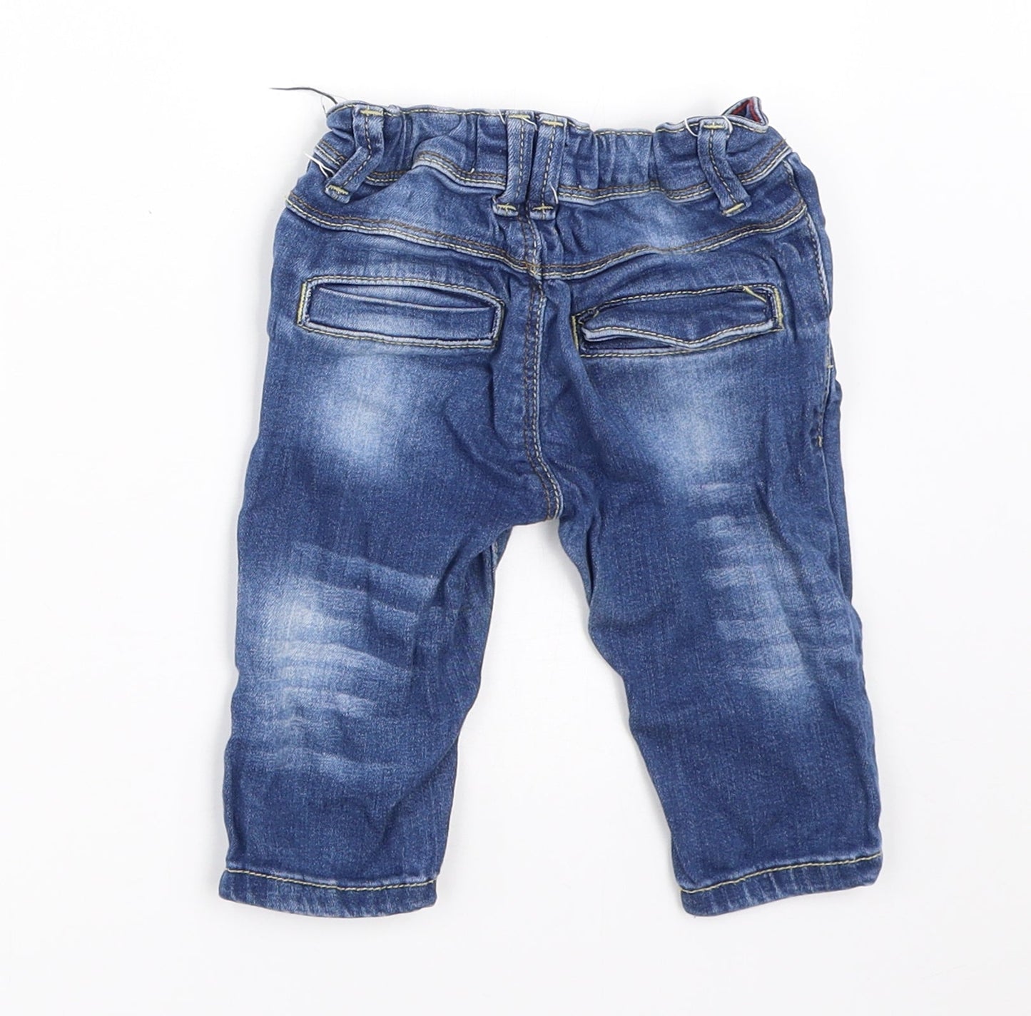Matalan Boys Blue  Denim Capri Jeans Size 3-6 Months