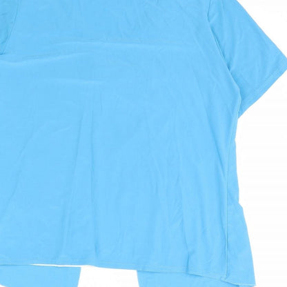 Sonic Collection Womens Blue   Basic Blouse Size 10