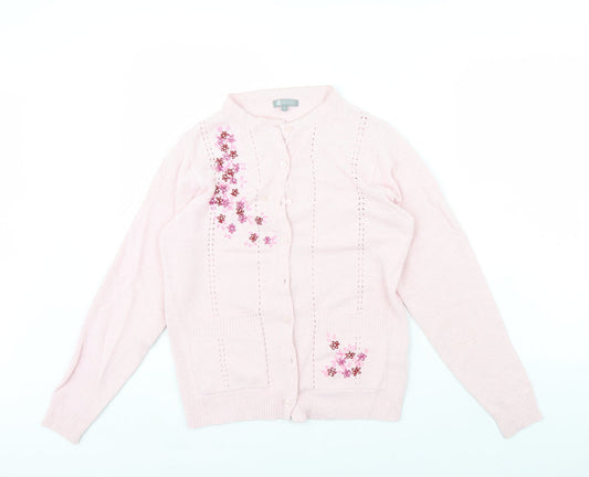 mia mod Womens Pink   Cardigan Jumper Size S
