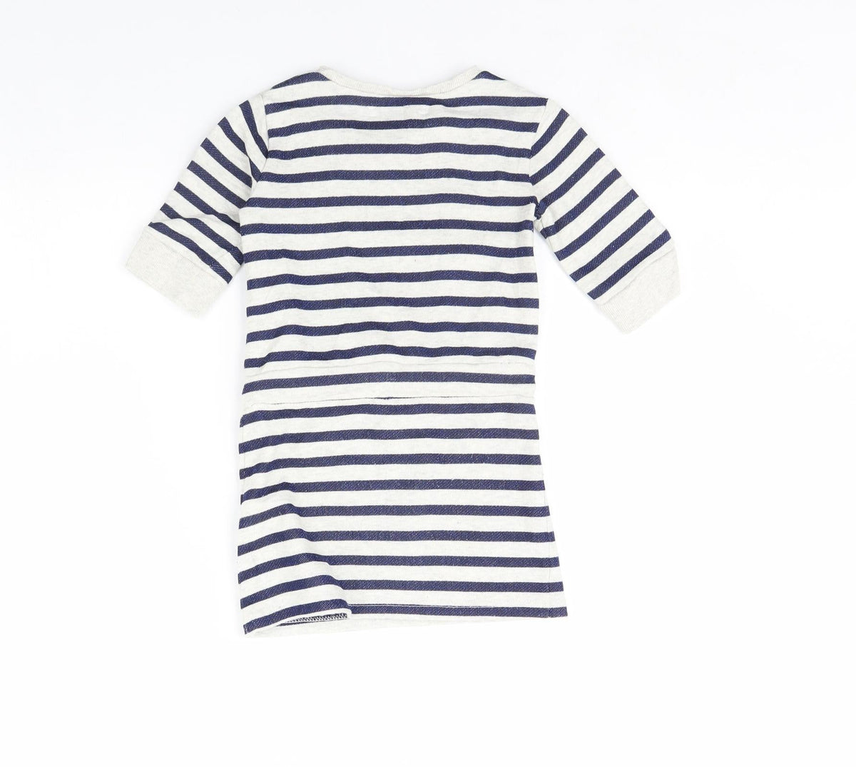 Emoi Girls Blue Striped  Jumper Dress  Size 4 Years
