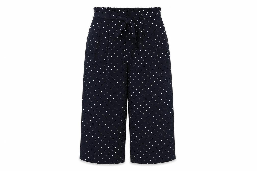 Zara Womens Blue Polka Dot  Trousers  Size S