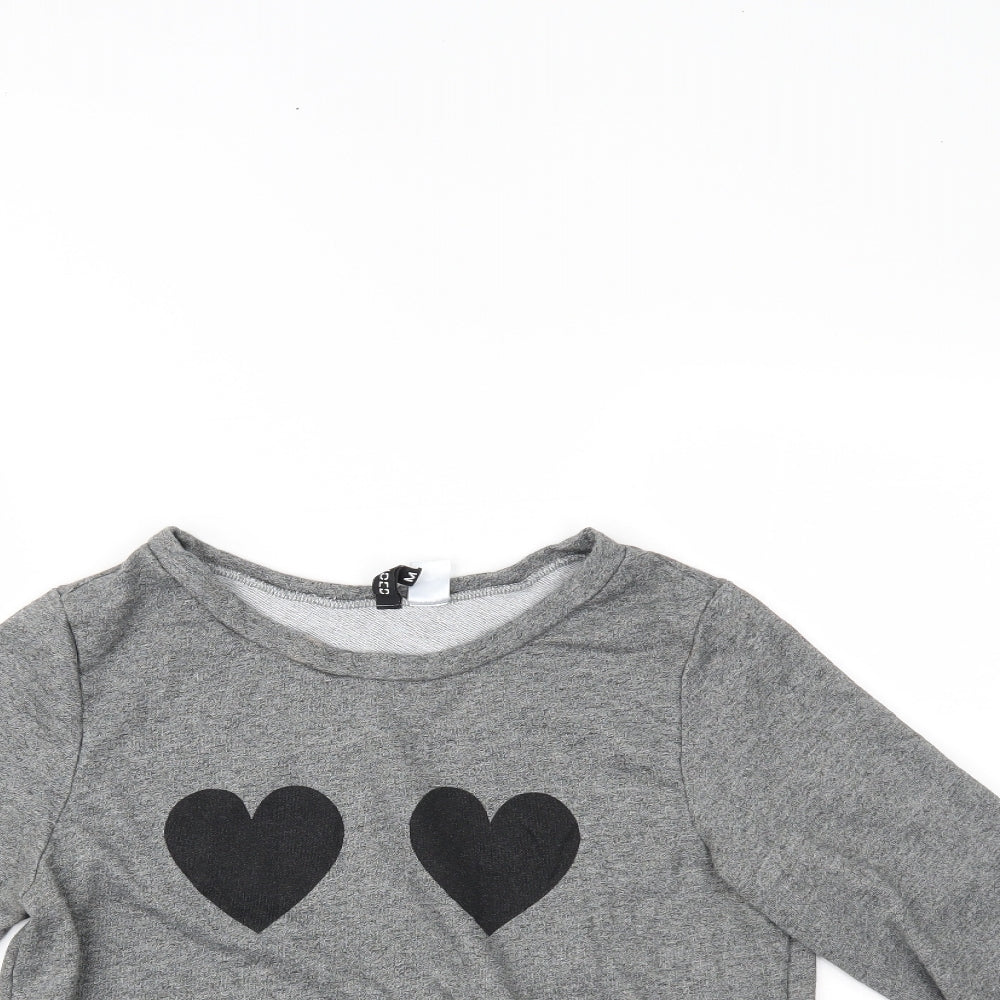 H&M Womens Grey   Basic Blouse Size M