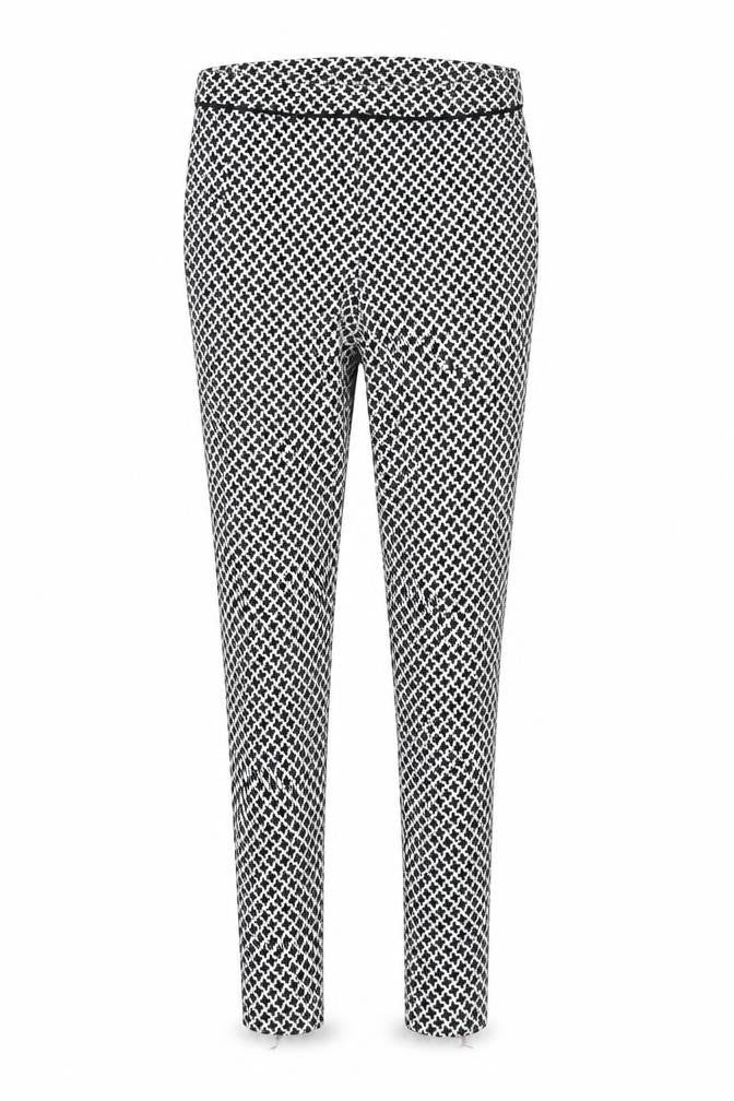 Dorothy Perkins Womens Black Houndstooth  Sweatpants Trousers Size 8 L23 in