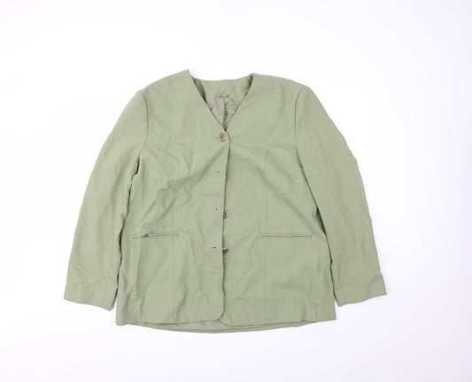 Bonmarché Womens Green   Jacket Blazer Size 20