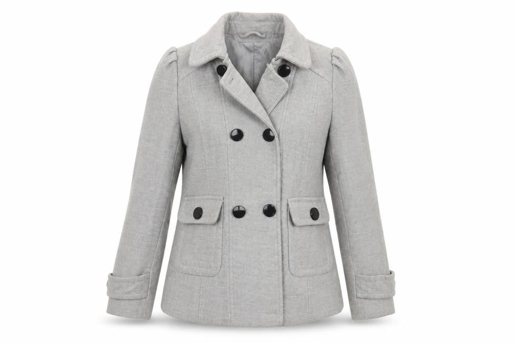 Dorothy Perkins Womens Grey   Overcoat Coat Size 12
