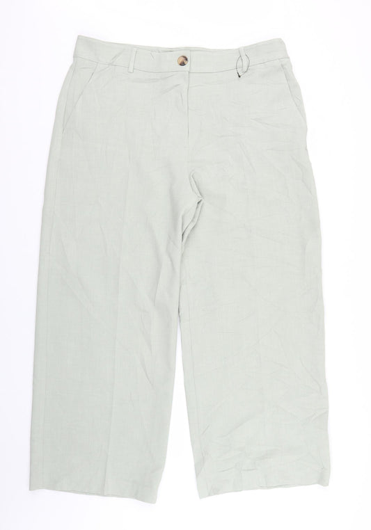 Marks and Spencer Womens Green   Trousers  Size 18 L28 in