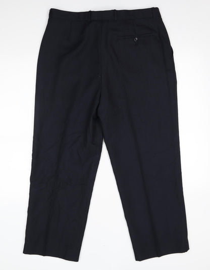armando Mens Blue    Suit Trousers Size 36 L29 in