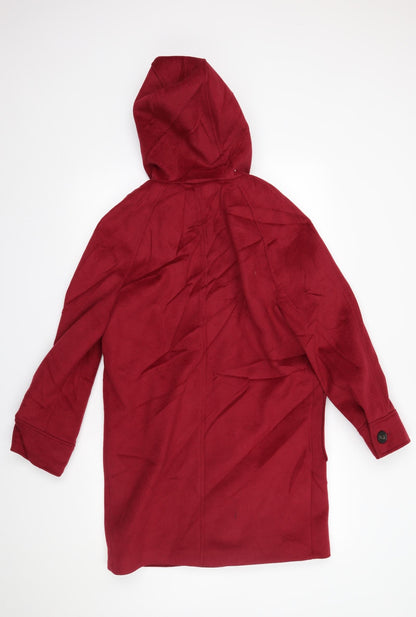 Marks & Spencer Womens Red   Overcoat Coat Size 8