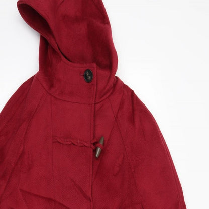Marks & Spencer Womens Red   Overcoat Coat Size 8