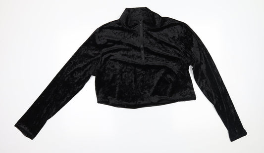 SheIn Womens Black   Pullover Sweatshirt Size XL  - cropped