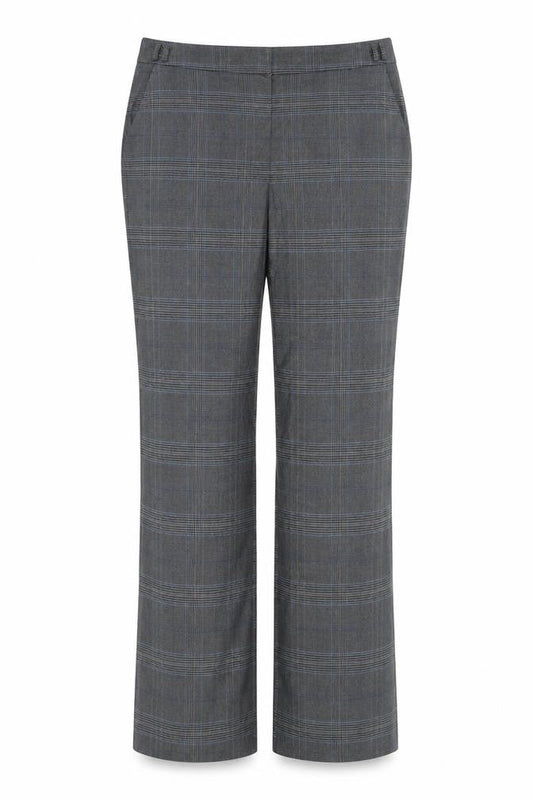 George Womens Grey Plaid  Trousers  Size 14 L29 in