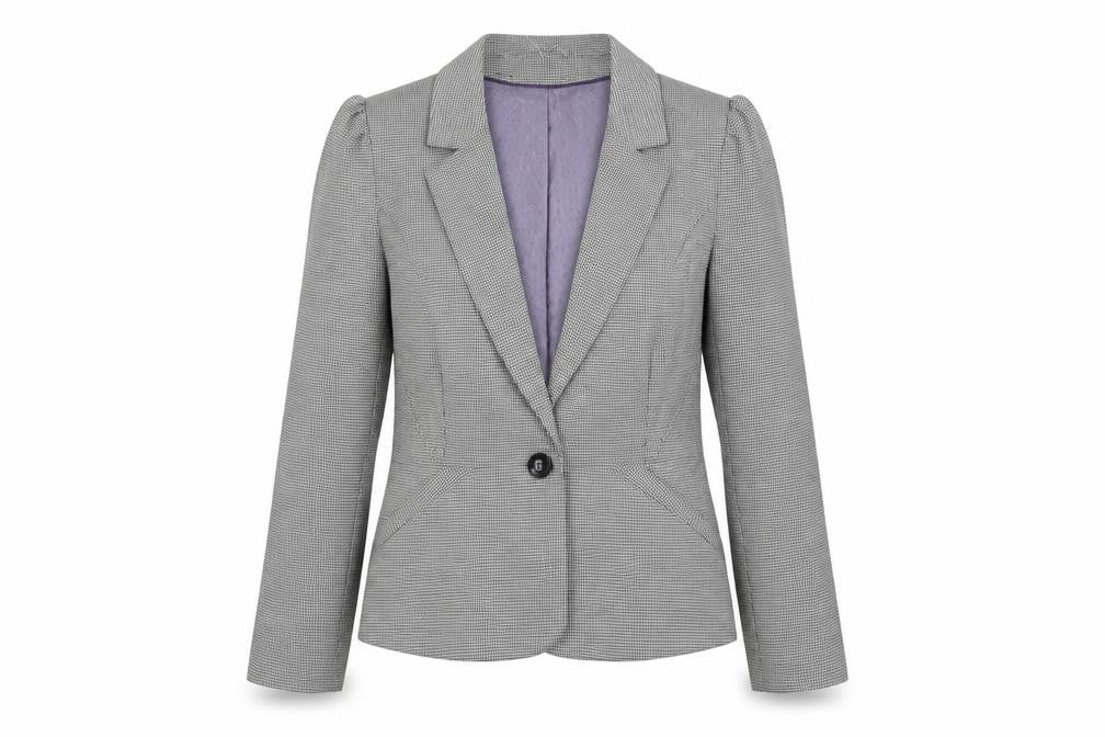 Atmosphere Womens Grey Check  Jacket Blazer Size 12