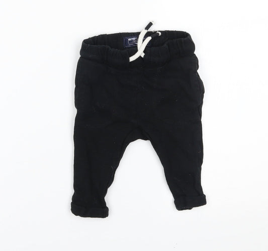 NEXT Baby Black   Jogger Trousers Size 3-6 Months