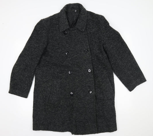 Berkertex Womens Grey   Pea Coat Coat Size 12