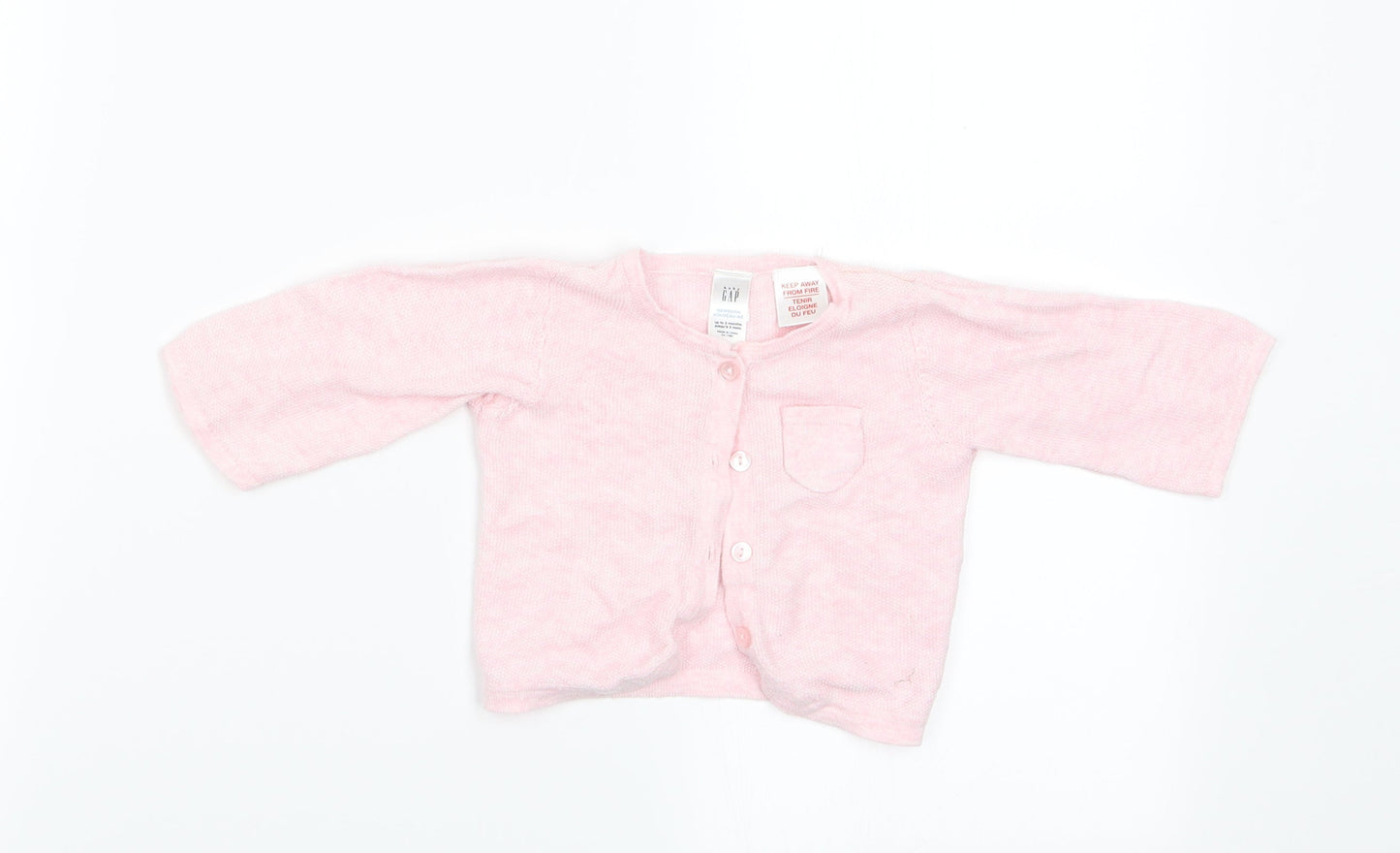 Gap Girls Pink   Cardigan Jumper Size 0-3 Months