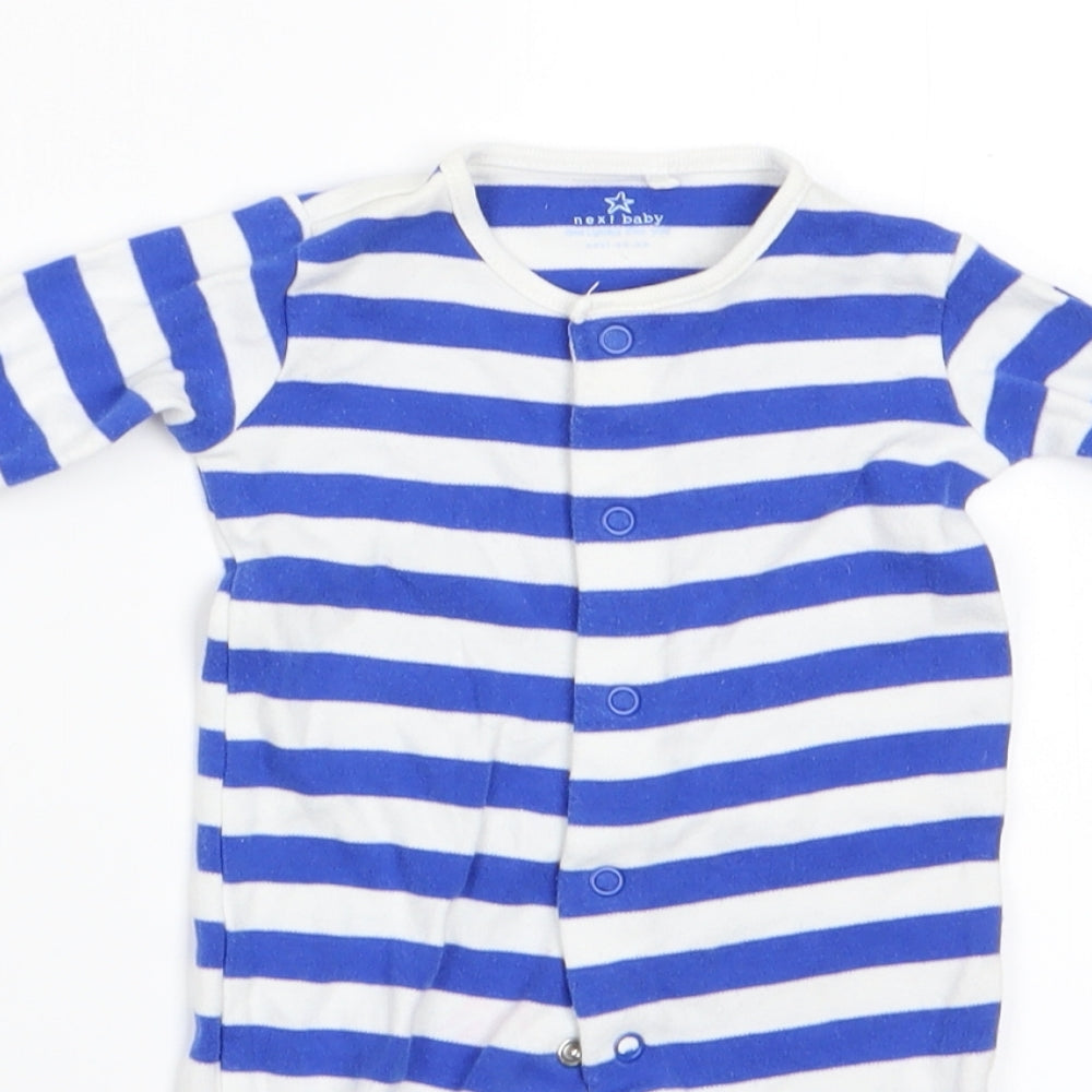NEXT Boys Blue Striped   One-Piece Size 0-3 Months