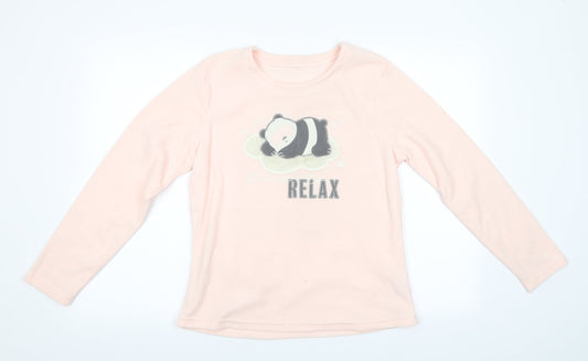 George Womens Pink Animal Print   Pyjama Top Size 8  - Sleeping Panda Relax