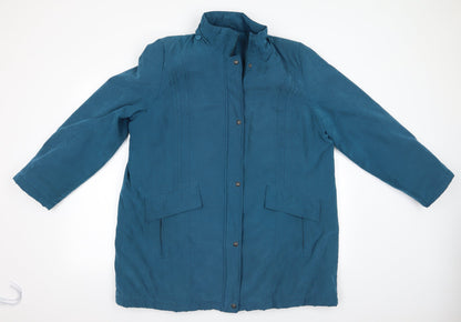 Bonmarché Womens Blue Jacket Coat Size L
