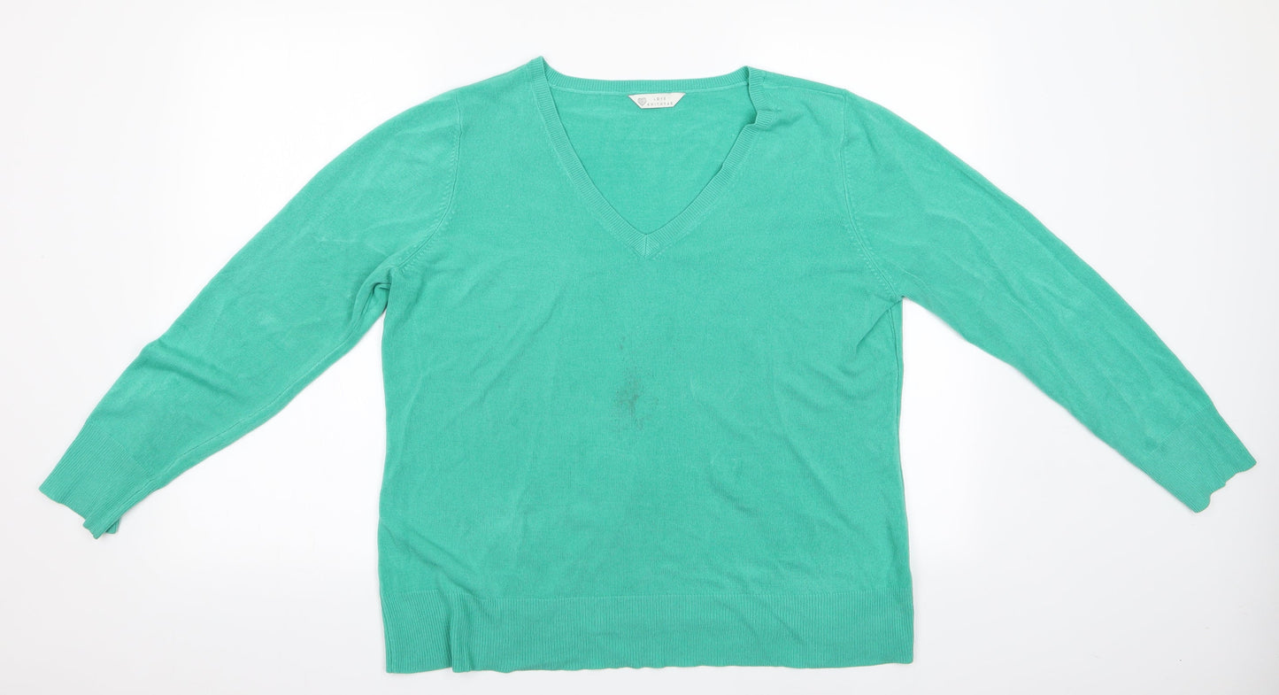 Love Knitwe Womens Green   Pullover Jumper Size 18