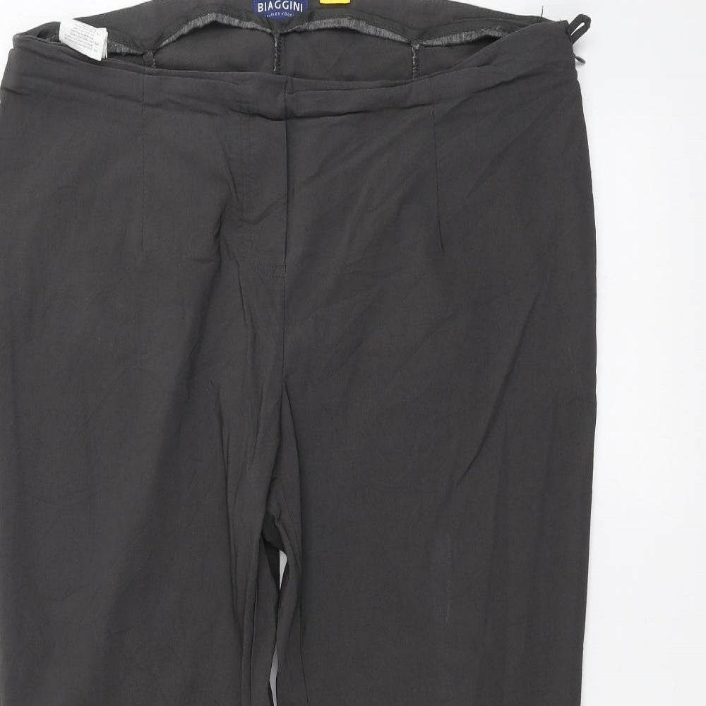 Biaggini Womens Grey   Trousers  Size 38 L26 in