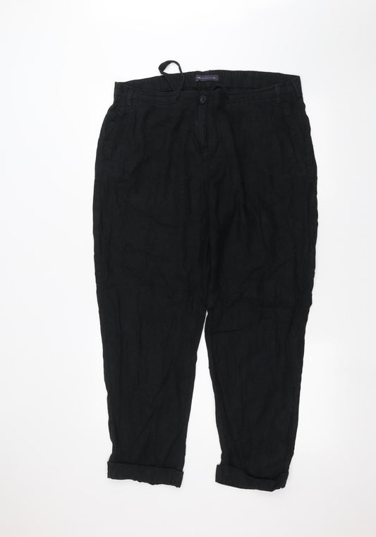 Marks and Spencer Womens Black   Trousers  Size 36 in L26 in