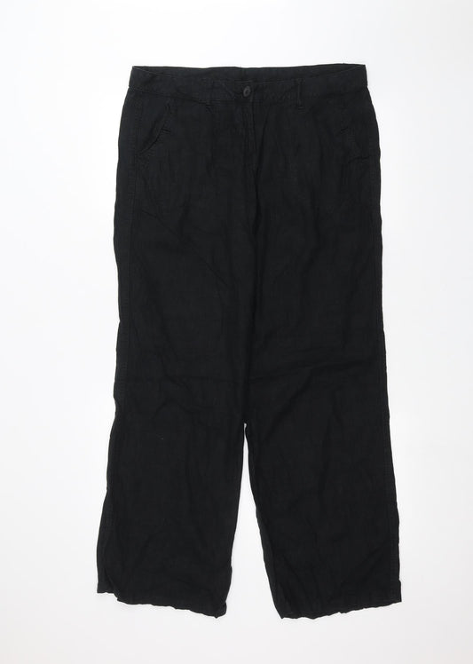 Preworn Womens Black   Trousers  Size 36 in L29 in