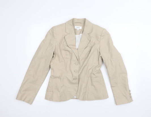 Marks and Spencer Womens Beige   Jacket  Size 10