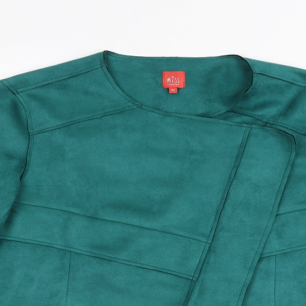 miss Womens Green   Jacket Coatigan Size 12
