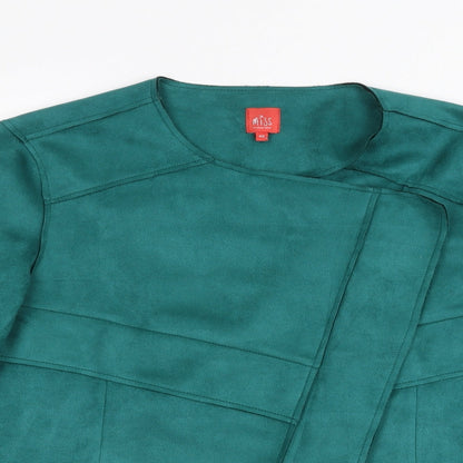 miss Womens Green   Jacket Coatigan Size 12