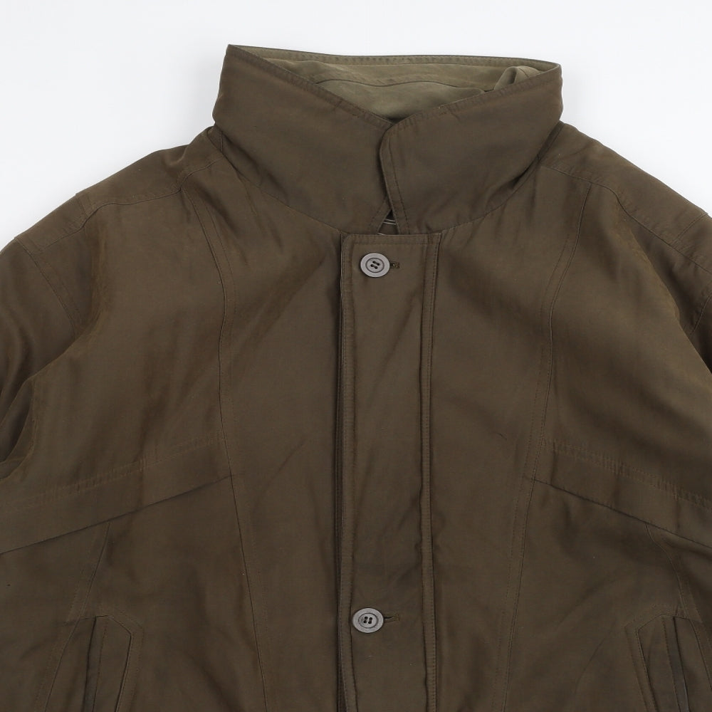 EWM Mens Brown   Pea Coat Coat Size L