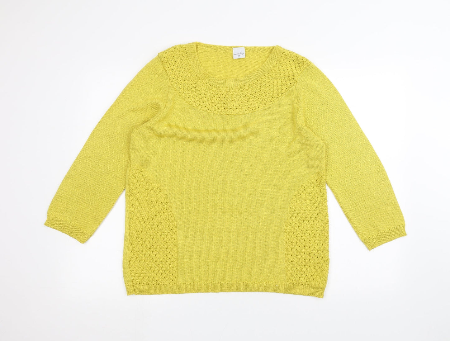 Stack shop Womens Yellow   Pullover Jumper Size M