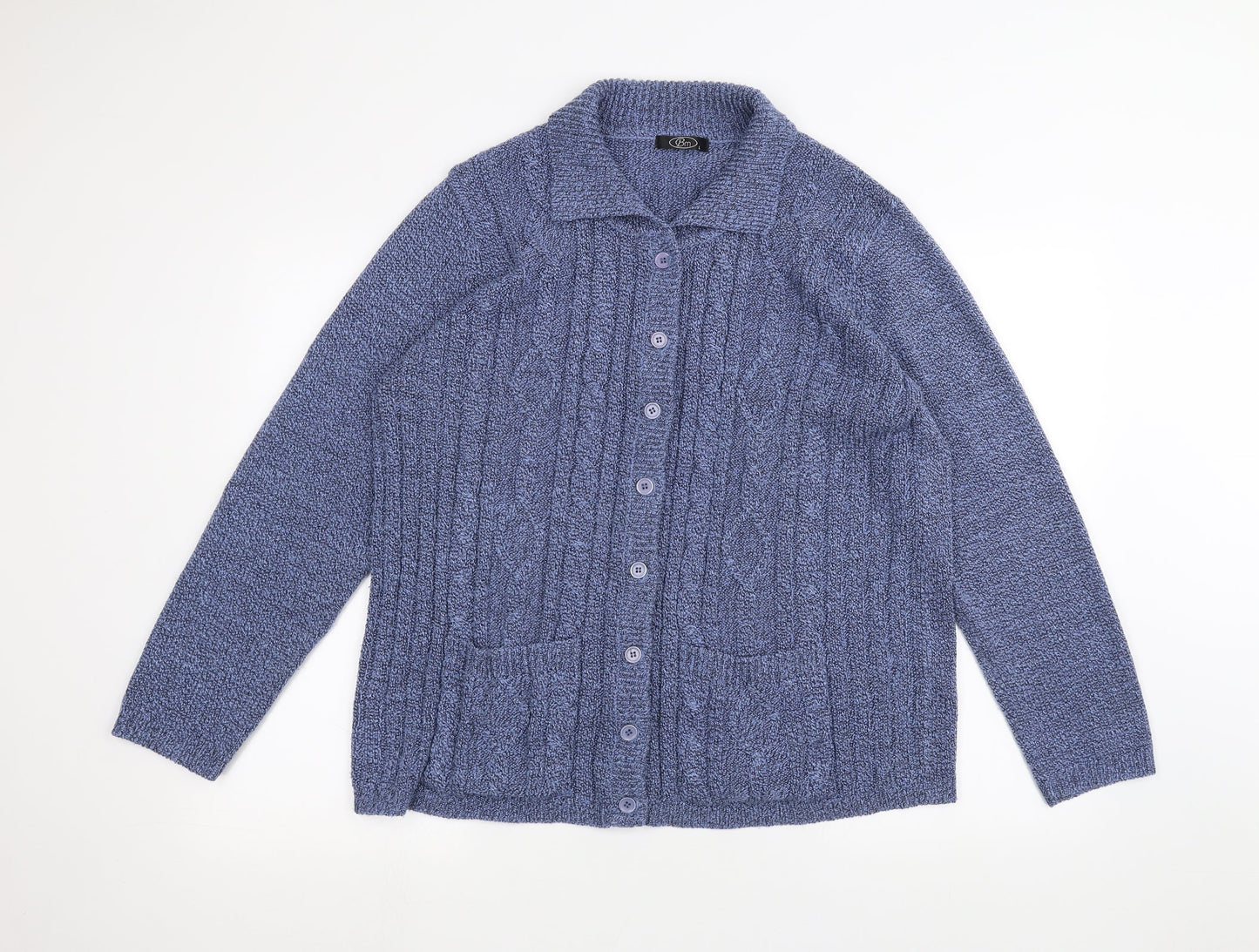 BM Womens Blue   Jacket Coatigan Size L