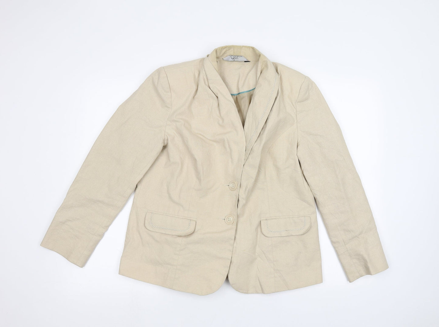 BM Womens Beige   Jacket  Size 16