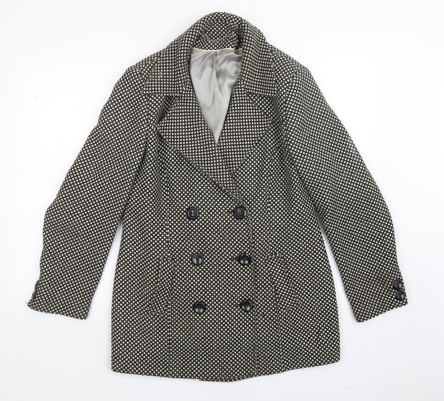 Berkertex Womens Multicoloured Polka Dot  Overcoat Coatigan Size 14