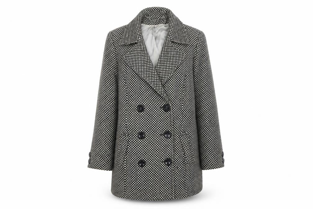 Berkertex Womens Multicoloured Polka Dot  Overcoat Coatigan Size 14