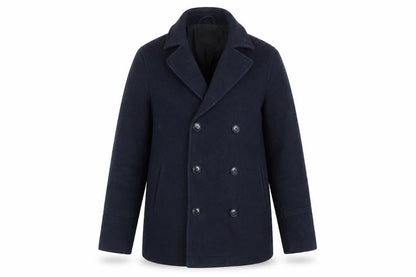 Front view of ASOS women’s blue overcoat coatigan, size S