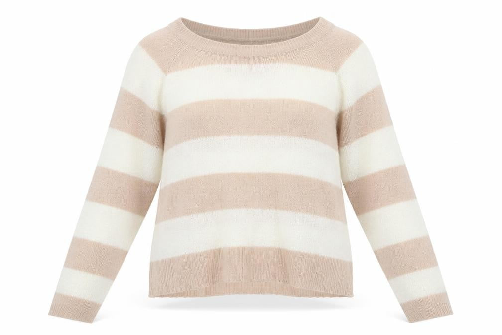 Internacionale Womens Multicoloured Striped  Pullover Jumper Size 16