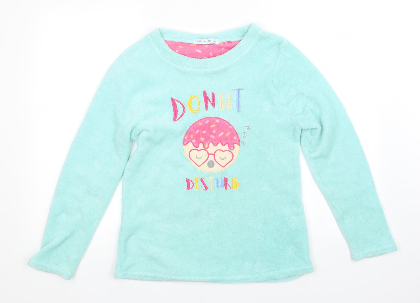 Just Like You Womens Blue   Top Pyjama Top Size S
