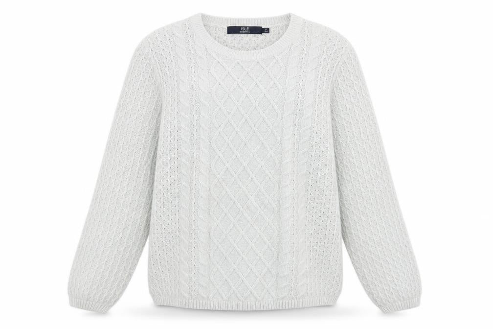 Isle Womens Grey   Pullover Jumper Size S