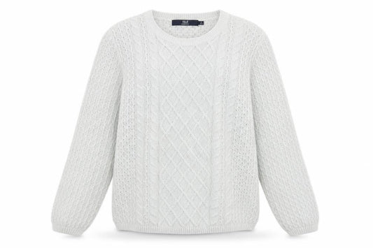 Isle Womens Grey   Pullover Jumper Size S