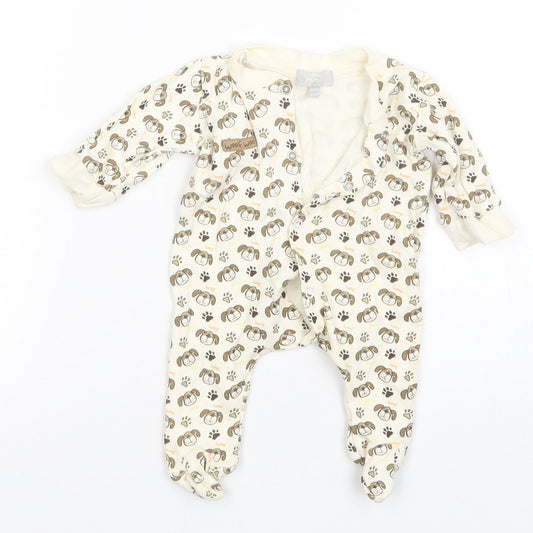 Mini Mints Boys Multicoloured Animal Print   One-Piece Size 3-6 Months