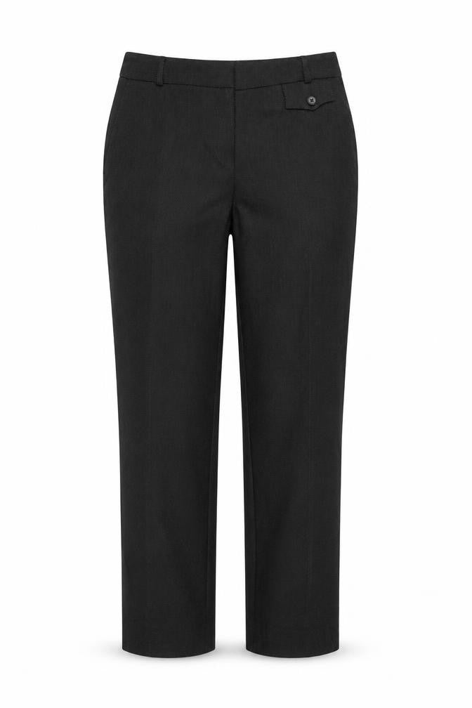 Marks & Spencer Womens Black Plaid  Trousers  Size 12 L28 in