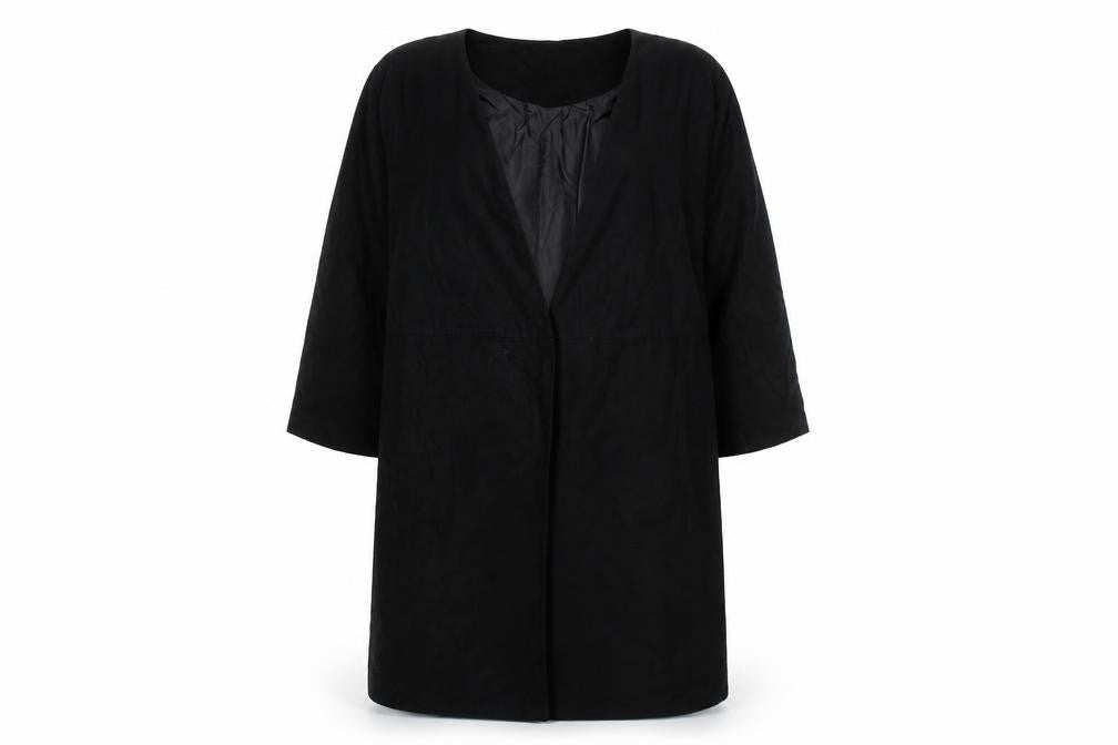 H&M Womens Black   Overcoat Coat Size 8