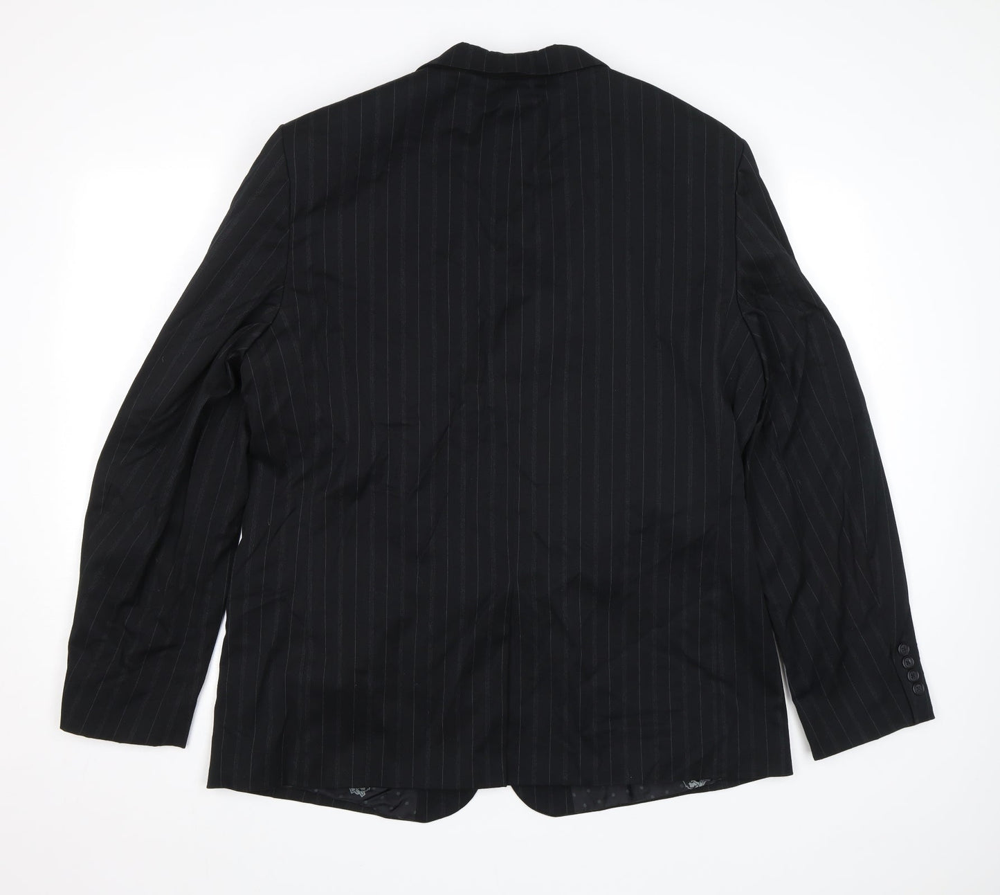 Nick(it) Mens Black Striped  Jacket Blazer Size L