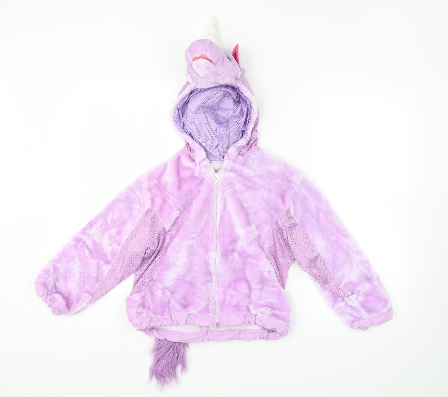 John Lewis Girls Purple   Full Zip Hoodie