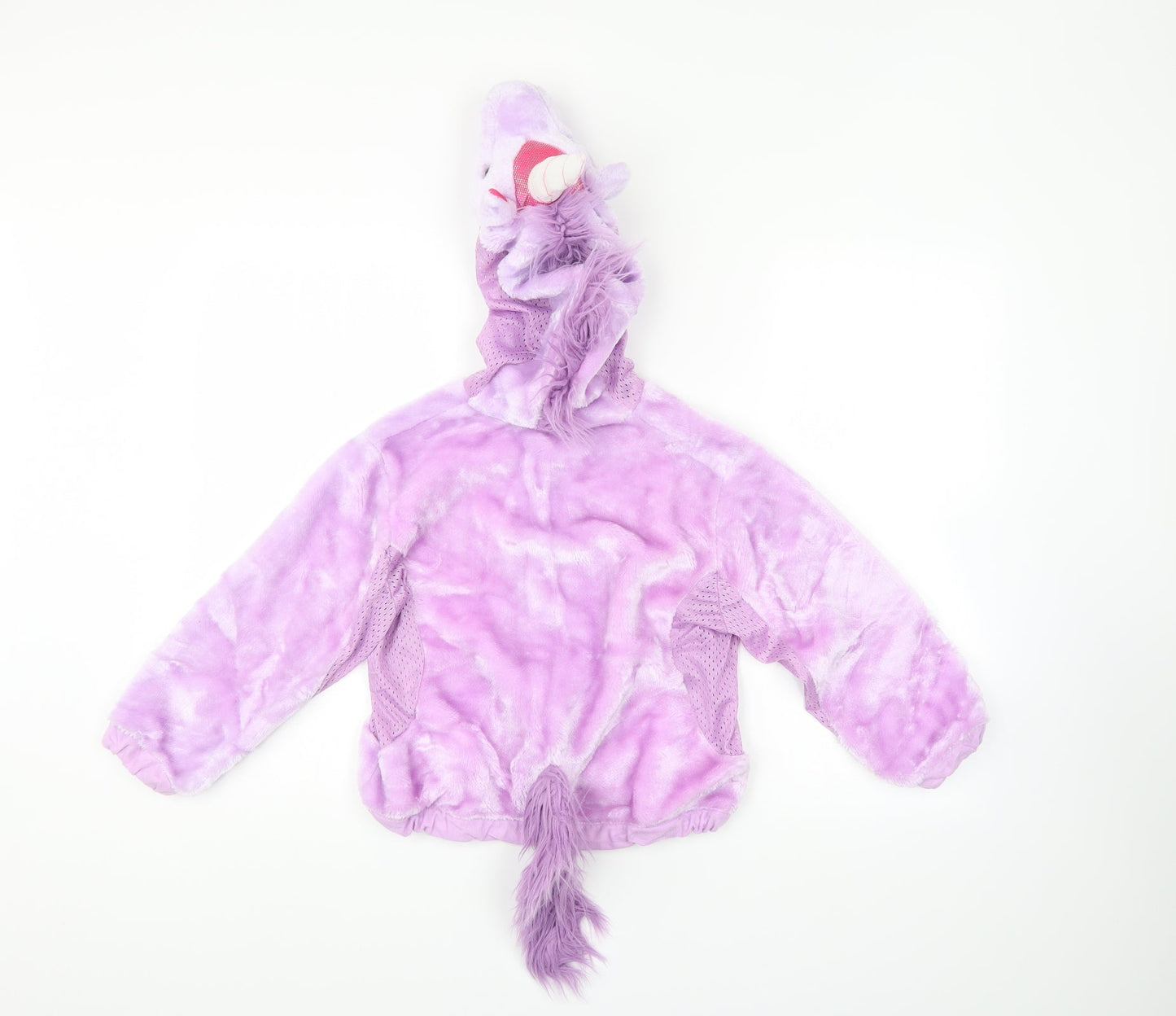 John Lewis Girls Purple   Full Zip Hoodie