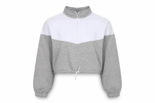 Boohoo Womens Grey   Pullover Sweatshirt Size S  - cropped